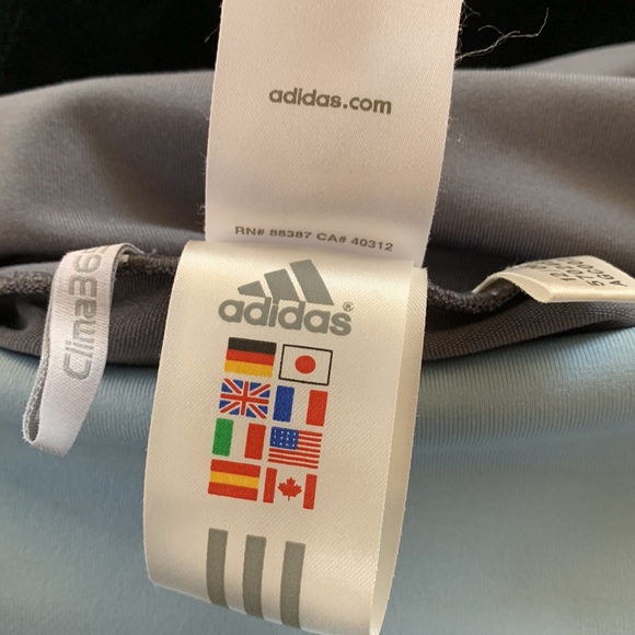 Adidas Workout Grey High Waisted Shorts. Size Medium. - Picture 7 of 9